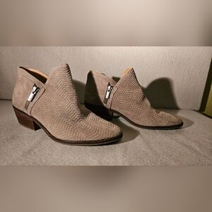 Lucky Brand Women's Suede Ankle Boots - Taupe 8.5